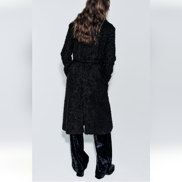 Zara MANTECO WOOL BOUCLE COAT ZW COLLECTION - Picture 4 of 13